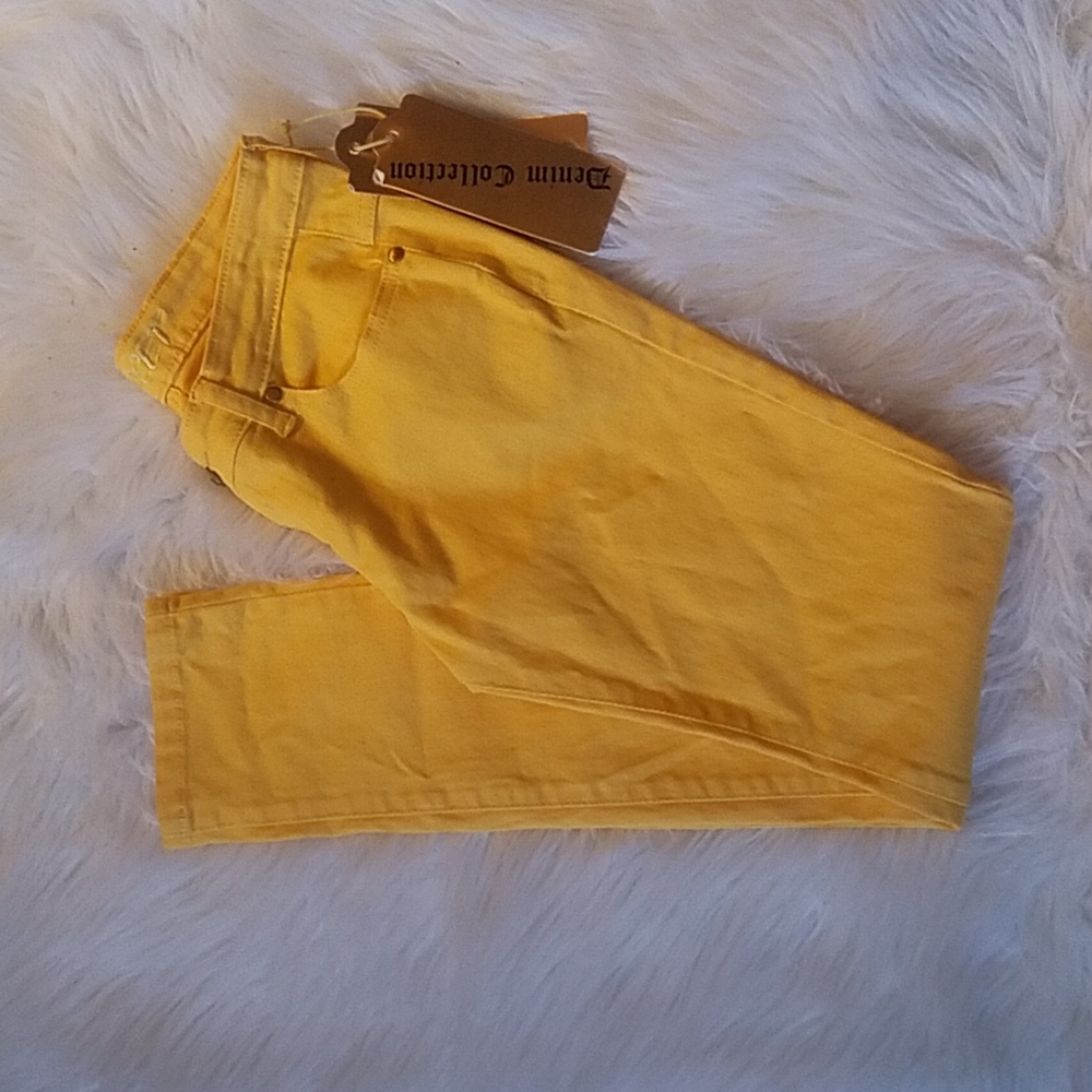 EXOCET YELLOW SKINNY JEANS